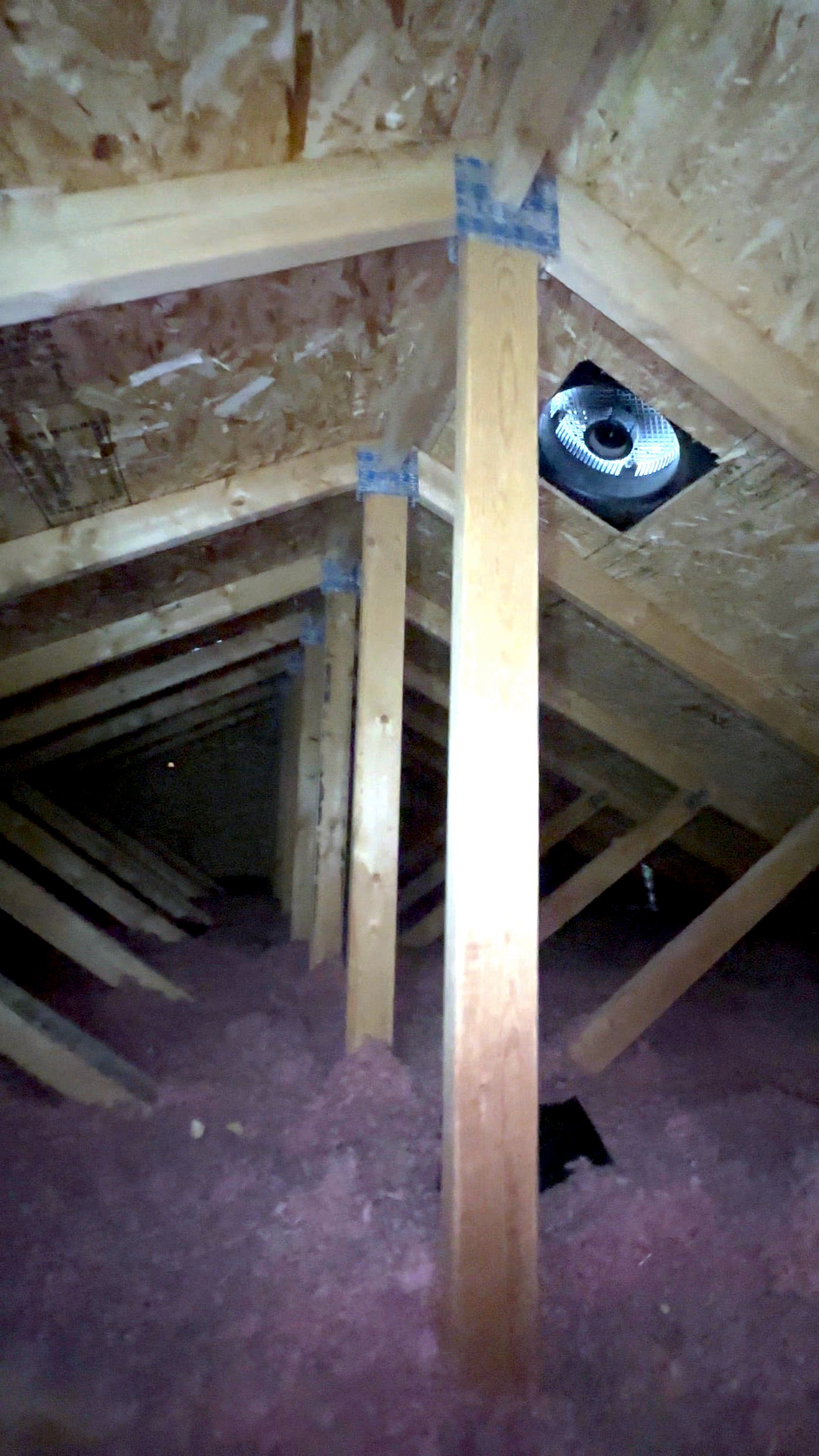 Residential solar attic truss assessment with measurement documentation