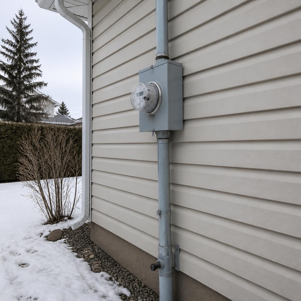 Residential utility meter inspection for solar installation